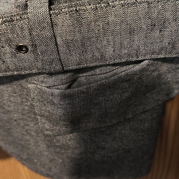 A polish black and white blazer with matching belt and pockets - Picture 4 of 8